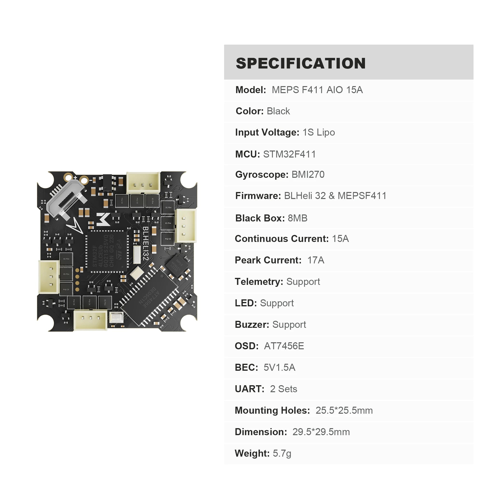 MEPS SZ F411 1S 15A specification