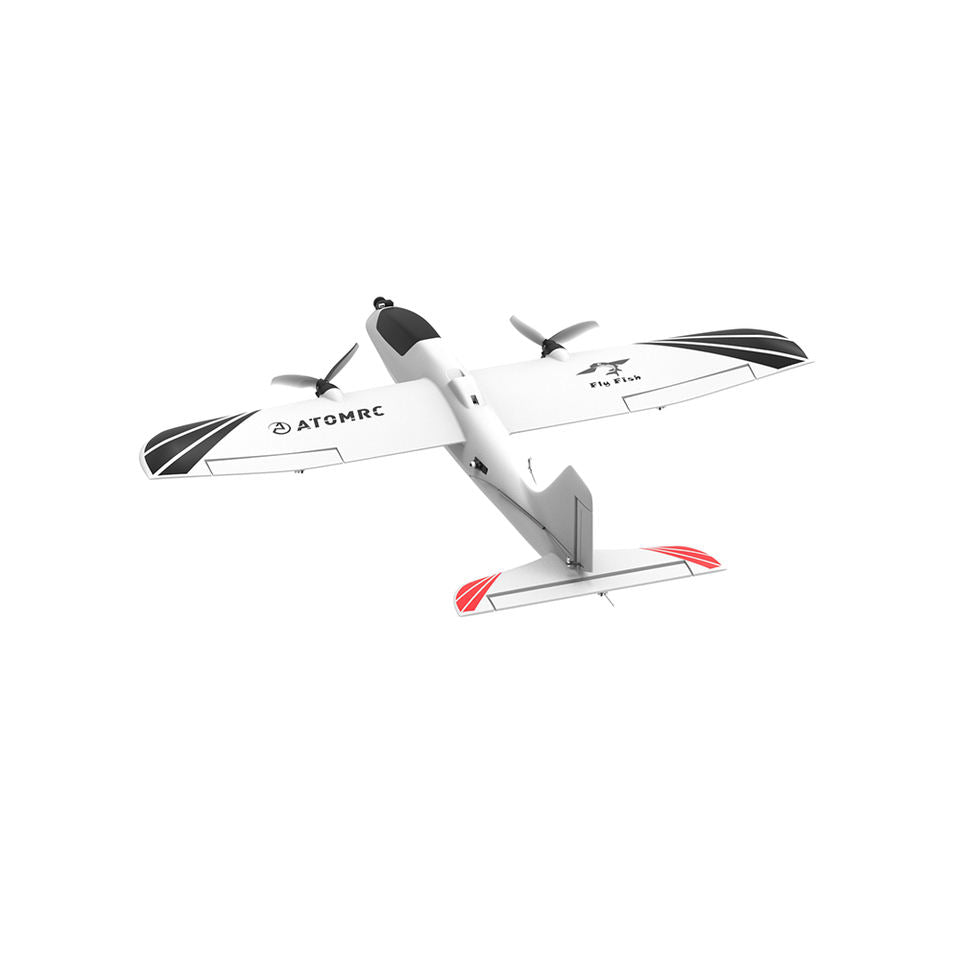 ATOMRC 650mm Wingspan Flying Fish Fixed Wing FPV Aircraft PNP Twin Motor Plane Outdoor Remote Control RC Toy for Beginners