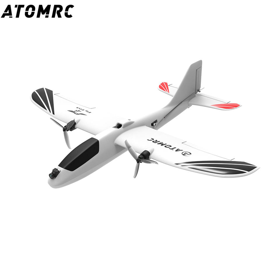 ATOMRC 650mm Wingspan Flying Fish Fixed Wing FPV Aircraft PNP Twin Motor Plane Outdoor Remote Control RC Toy for Beginners