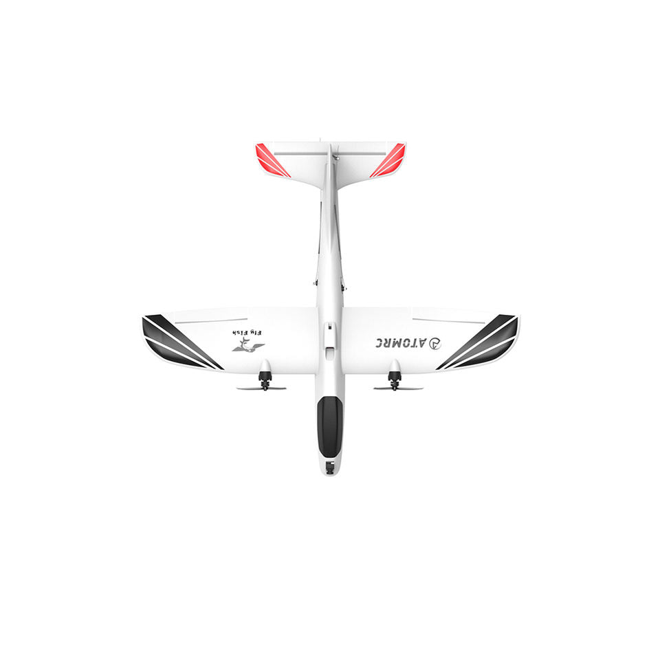 ATOMRC 650mm Wingspan Flying Fish Fixed Wing FPV Aircraft PNP Twin Motor Plane Outdoor Remote Control RC Toy for Beginners