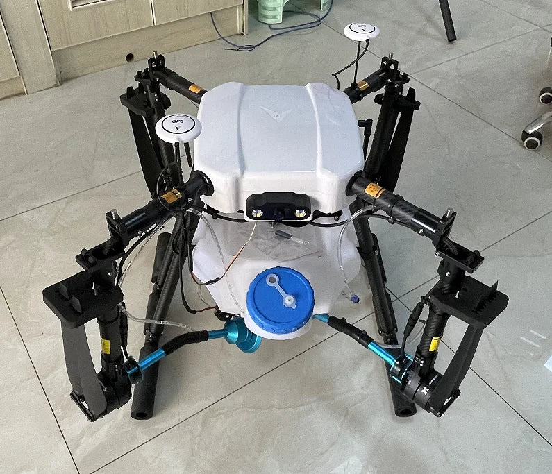 High Efficiency 4-Axis Agricultural Spray Drone with Motor Engine Pump Core Components High Automation