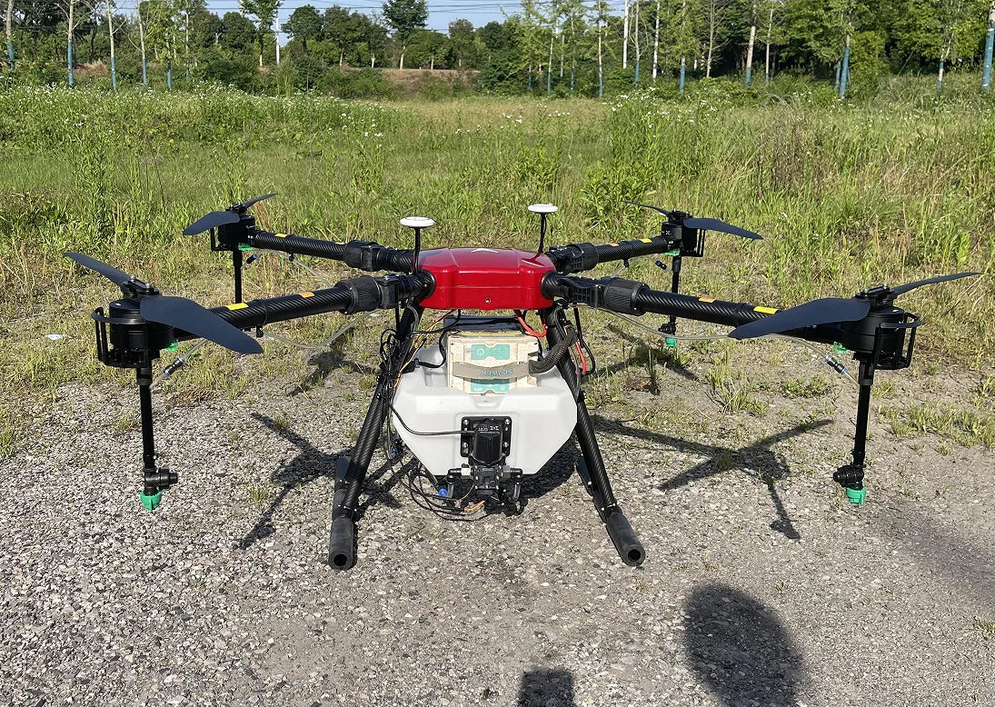 High Efficiency 4-Axis Agricultural Spray Drone with Motor Engine Pump Core Components High Automation