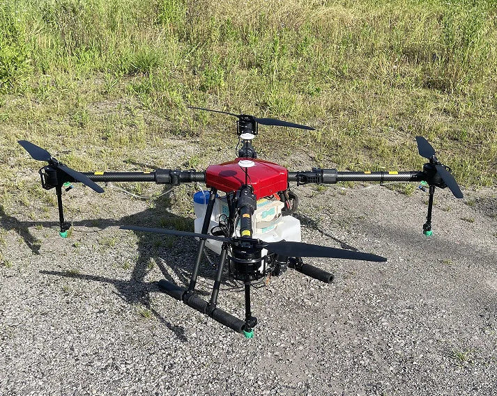 High Efficiency 4-Axis Agricultural Spray Drone with Motor Engine Pump Core Components High Automation