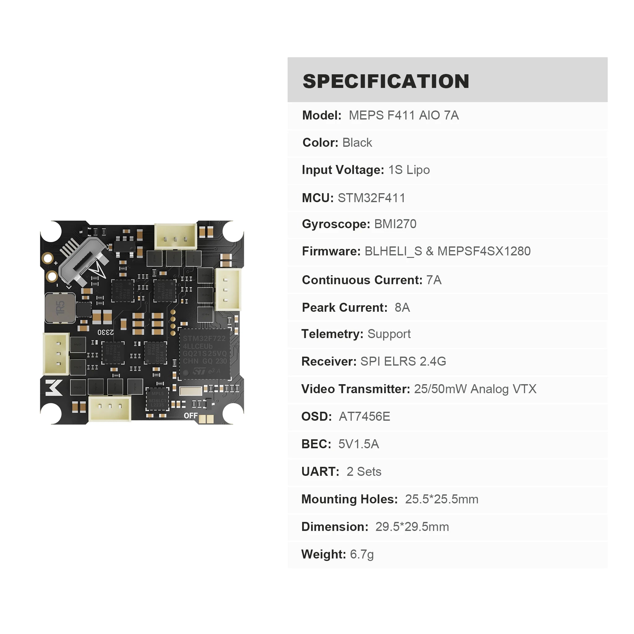 MEPS-SZ-F411-1S-7A-specification