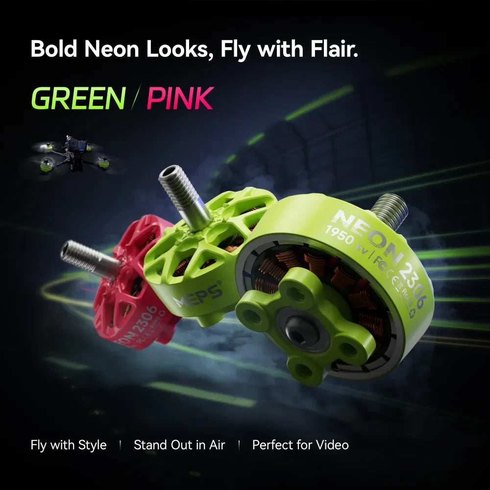 MEPS NEON 2306 Quad Motor for 5'' Freestyle FPV Drone 1950KV/2050KV/2550KV