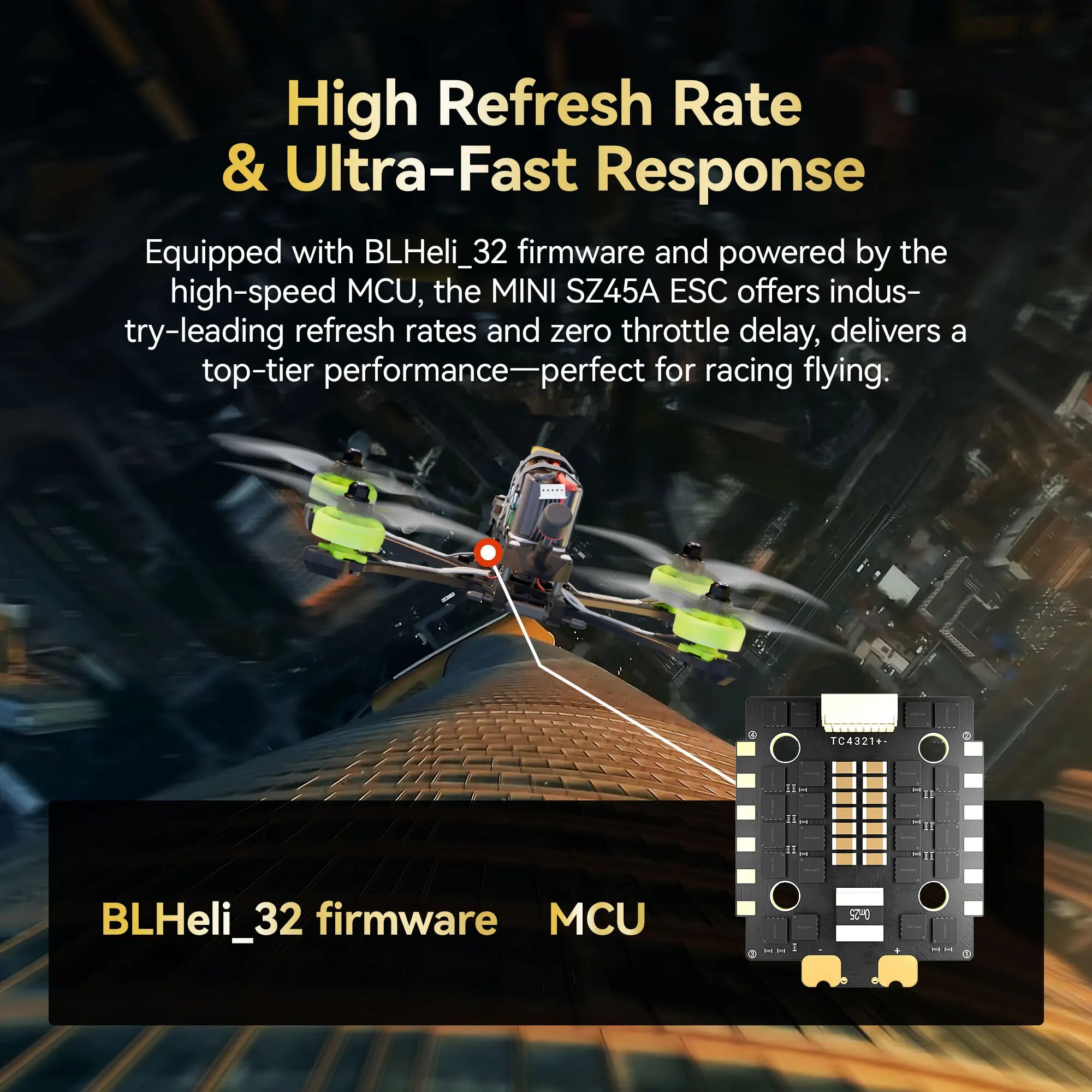 MEPS SZ45A ESC High Refresh Rate & Ultra-fast Reponse