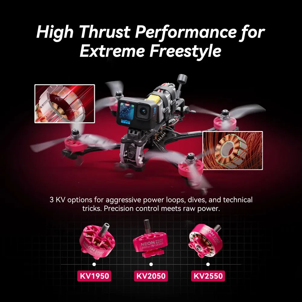 MEPS NEON 2207 5 inch Drone Motors 1950KV/2050KV/2550KV